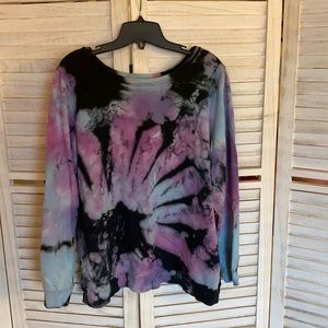 Tie die lightweight sweatshirt